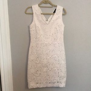 White Lace Banana Republic Dress